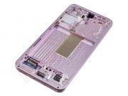 Full screen service pack Dynamic AMOLED 2X with pink (lavender) frame for Samsung Galaxy S23, SM-S911B
